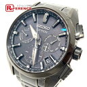 SEIKO セイコー SBXC069/5X53-0AV0 アストロン グローバルライン デイデイト GPS ソーラー電波 腕時計 チタン メンズ ブラック 【中古】