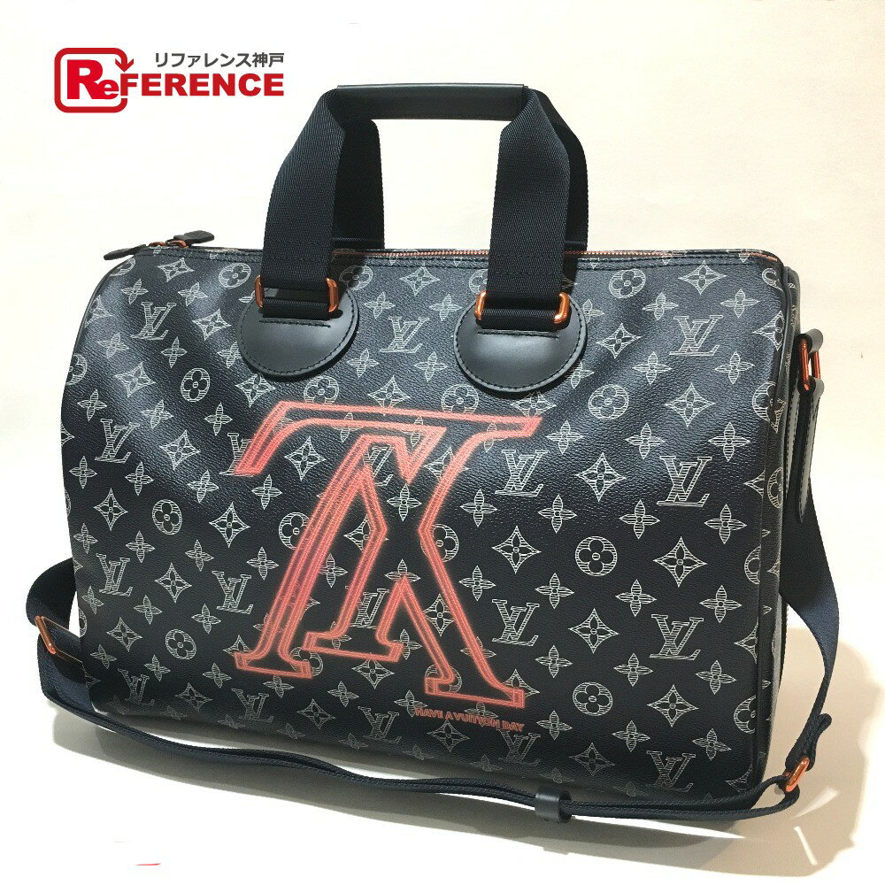 モノグラム LOUIS VUITTON ルイヴィトン M43697 モノグラム・インク アップサイドダウン スピーディ・バンドリエール40 カバン 2WAY ショルダーバッグ モノグラムキャンバス メンズ モノグラムインク ブラック 【新品】