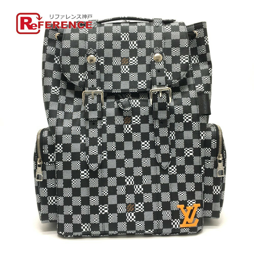 LOUIS VUITTON ルイヴィトン N50039 ダミエ ディストーテッド クリストファー PM バックパック リュックサック ダミエキャンバス メンズ ノワール ブラック 【新品】のサムネイル