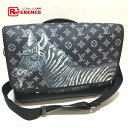 LOUIS VUITTON ルイヴィトン M43293 モノグラムサバンナ メッセンジャーGM チャップマン・ブラザーズコレクション ショルダーバッグ モノグラムサバンナキャンバス メンズ アンクル ネイビー 新品同様 【中古】