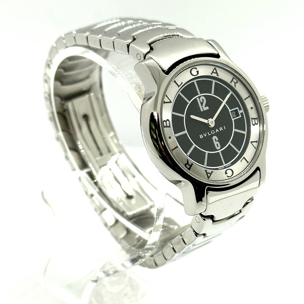 BVLGARI ブルガリ ST29S ソロテンポ クオーツ デイト 腕時計 SS レディース シルバー 【中古】