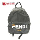 FENDI フェンディ 7VZ042 フィラコラボ ズッカ カバン リュック リュックサック PVC/レザー レディース ブラウン 【中古】