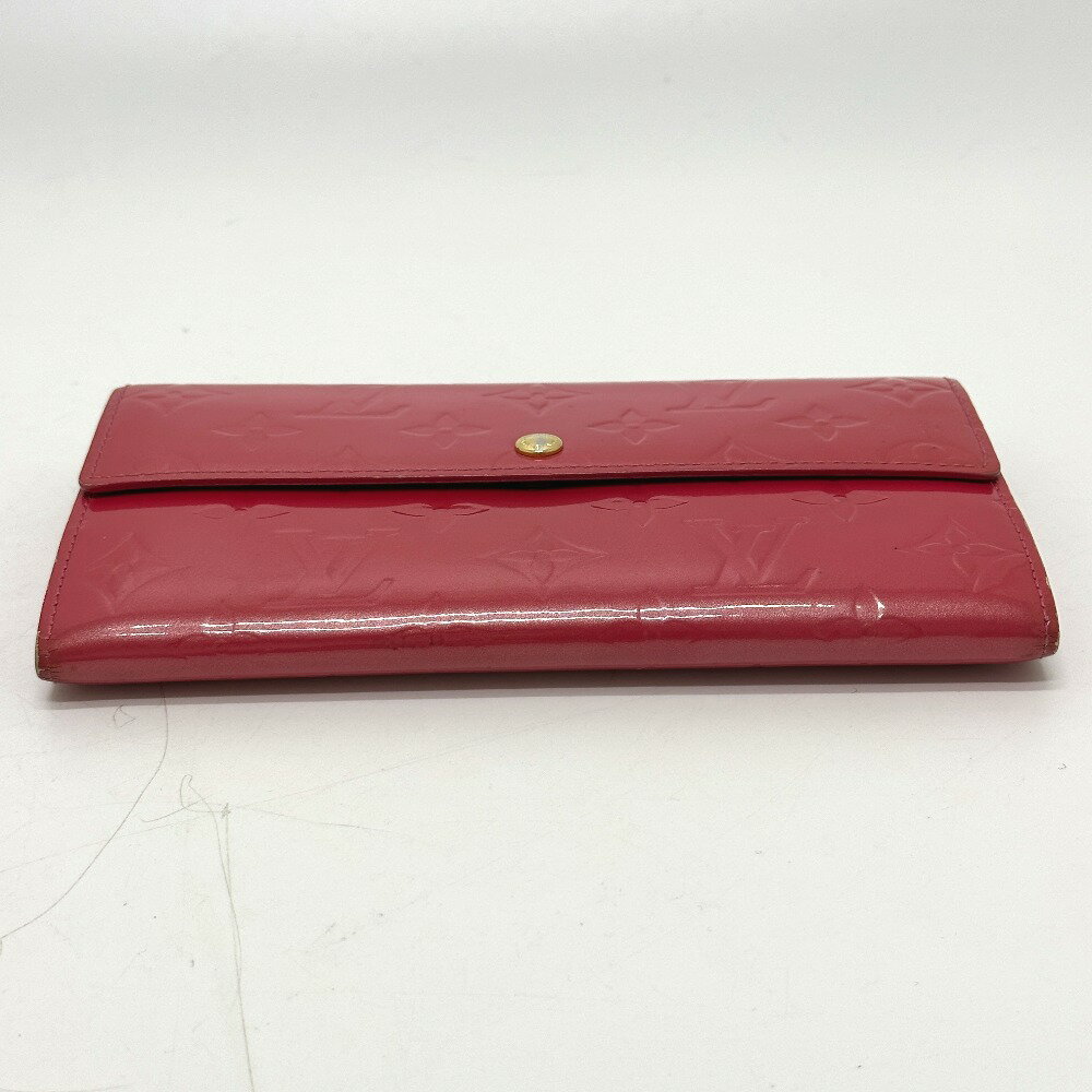 LOUIS VUITTON ルイヴィトン M9140F ポルトフォイユ・サラ 長財布 モノグラムヴェルニ レディース ピンク 【中古】