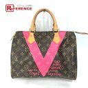 LOUIS VUITTON ルイヴィトン M41533 モノグラム V スピーディ30 ハンドバッグ カバン ボストンバッグ モノグラムキャンバス レディース ブラウン 【中古】