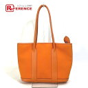 HERMES エルメス ショルダーバッグ 肩掛け ガーデンジップPM カバン トートバッグ トワルオフィシエ レディース オレンジ 【中古】