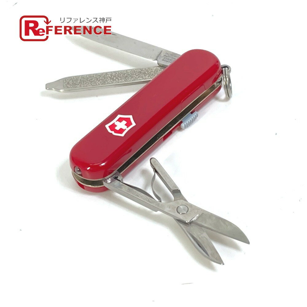 HERMES エルメス ケース付き ヴィクトリノックス VICTORINOX マルチツール アーミーナイフ 刃 雑貨 プラスチック メンズ レッド 【中古】