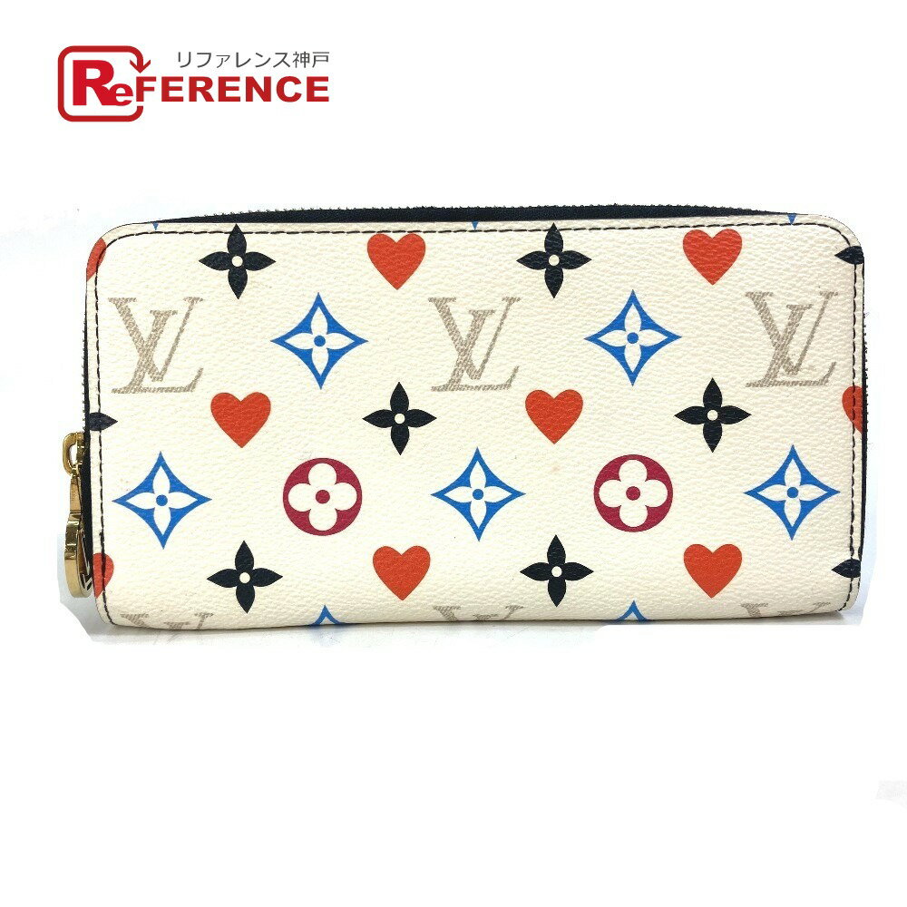 LOUIS VUITTON ルイヴィトン M57491 ハート モノグラム マルチカラー ジッピーウォレット ゲームオン 長財布 モノグラムマルチカラーキャンバス レディース ホワイト 【中古】