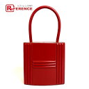 HERMES エルメス カデナケリー カバン ハンドバッグ ボックスカーフ レディース ルージュヴィフ レッド 【中古】(4)