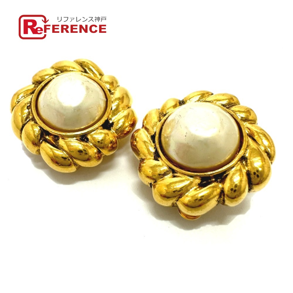 CHANEL シャネル フェイクパール イヤリング フェイクパール/GP レディース ゴールド 【中古】