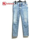 DSQUARED2 ディースクエアード S75LB0611 アパレル CROPPED TWIGGY JEAN-ミディアムウエストツィッギージーン ジーンズ デニムパンツ デニム レディース ブルー 【中古】