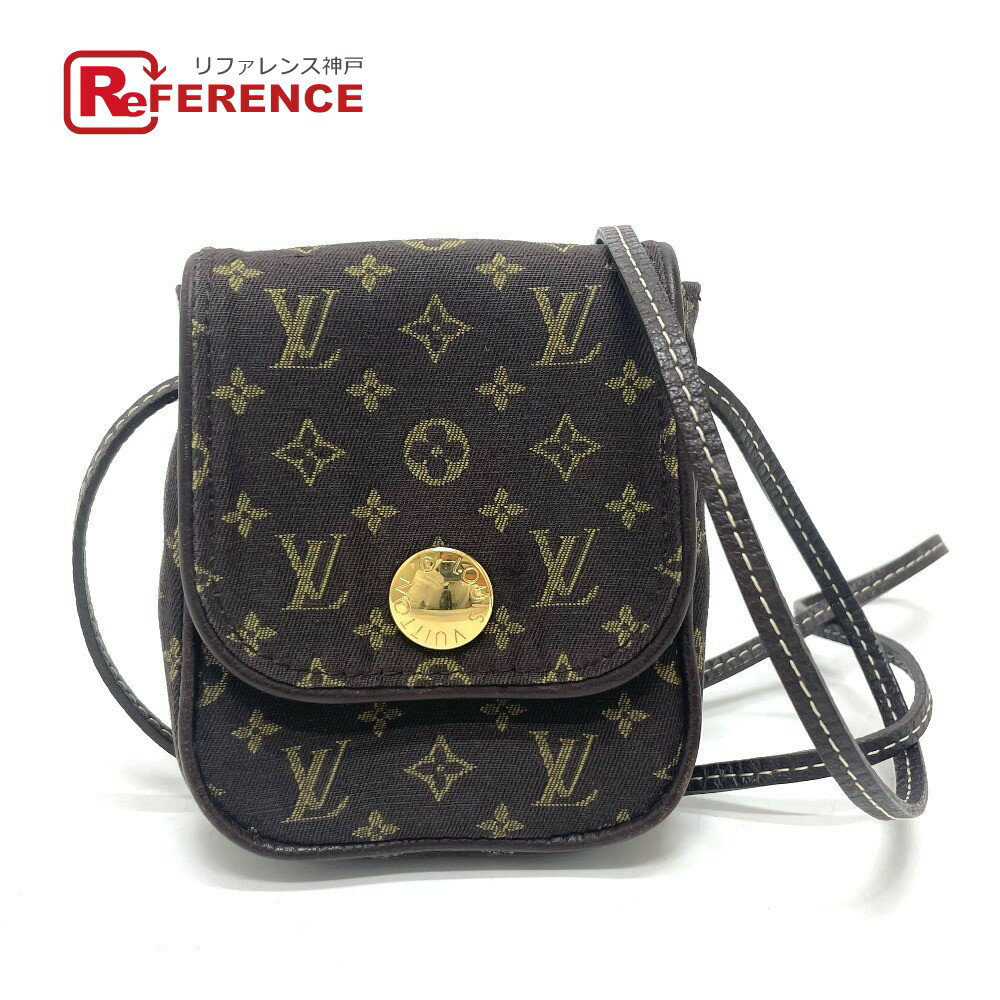 LOUIS VUITTON ルイヴィトン M95313 モノグラムミニラン ポシェット カンクーン ミニポシェット ショルダーバッグ モノグラムミニランキャンバス レディース ブラウン 【中古】