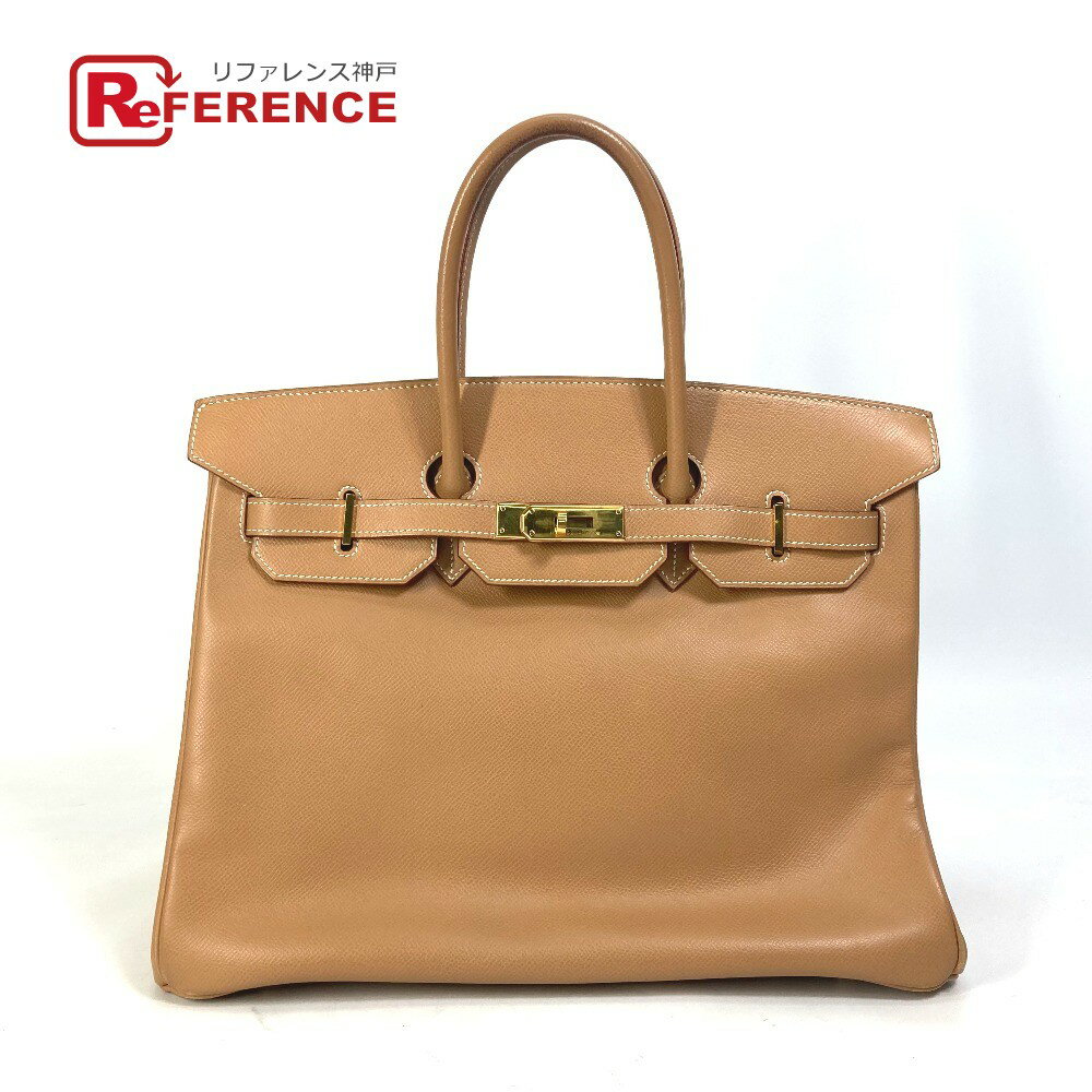 HERMES エルメス ターンロック バーキン 35 カバン ハンドバッグ クシュベル レディース ナチュラルサブレ ベージュ 【中古】のサムネイル