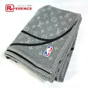 LOUIS VUITTON ルイヴィトン MP2885 LV NBA クラヴァット バスケットコート ブランケット ウール/カシミヤ メンズ グレー 【中古】