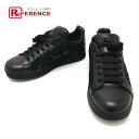 DOLCE&GABBANA ドルガバ レース 靴 シューズ スニーカー レディース ブラック 未使用 【中古】