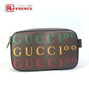 GUCCI グッチ 602695 クロス カバン ベルトバッグ 100周年記念 ロゴ ショルダーバッグ ボディバッグ レザー メンズ ブラウン 未使用 【中古】