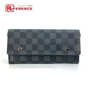 LOUIS VUITTON ルイヴィトン N63084 ダミエグラフィット ポルトフォイユ・ロン モデュラブル カードホルダー コインケース IDケース 長財布 ダミエグラフィットキャンバス メンズ ブラック 【中古】