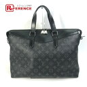 LOUIS VUITTON ルイヴィトン M40566 モノグラムエクリプス ブリーフケース エクスプローラー 2WAY ショルダーバッグ トートバッグ ビジネスバッグ モノグラムエクリプスキャンバス メンズ ブラック 【中古】