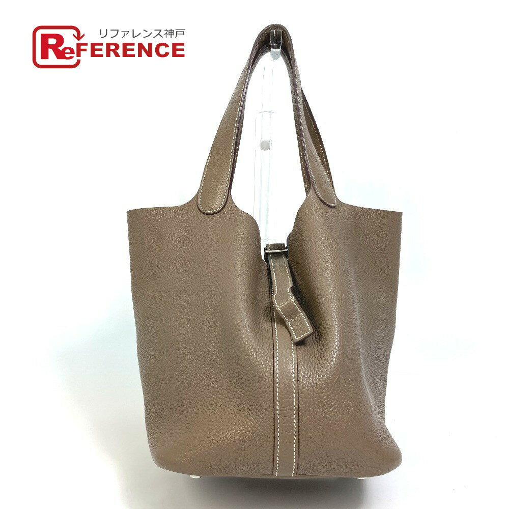 HERMES エルメス トートバッグ ピコタン MM 22 ハンドバッグ トリヨンクレマンス レディース エトゥープ エトープ 【中古】のサムネイル