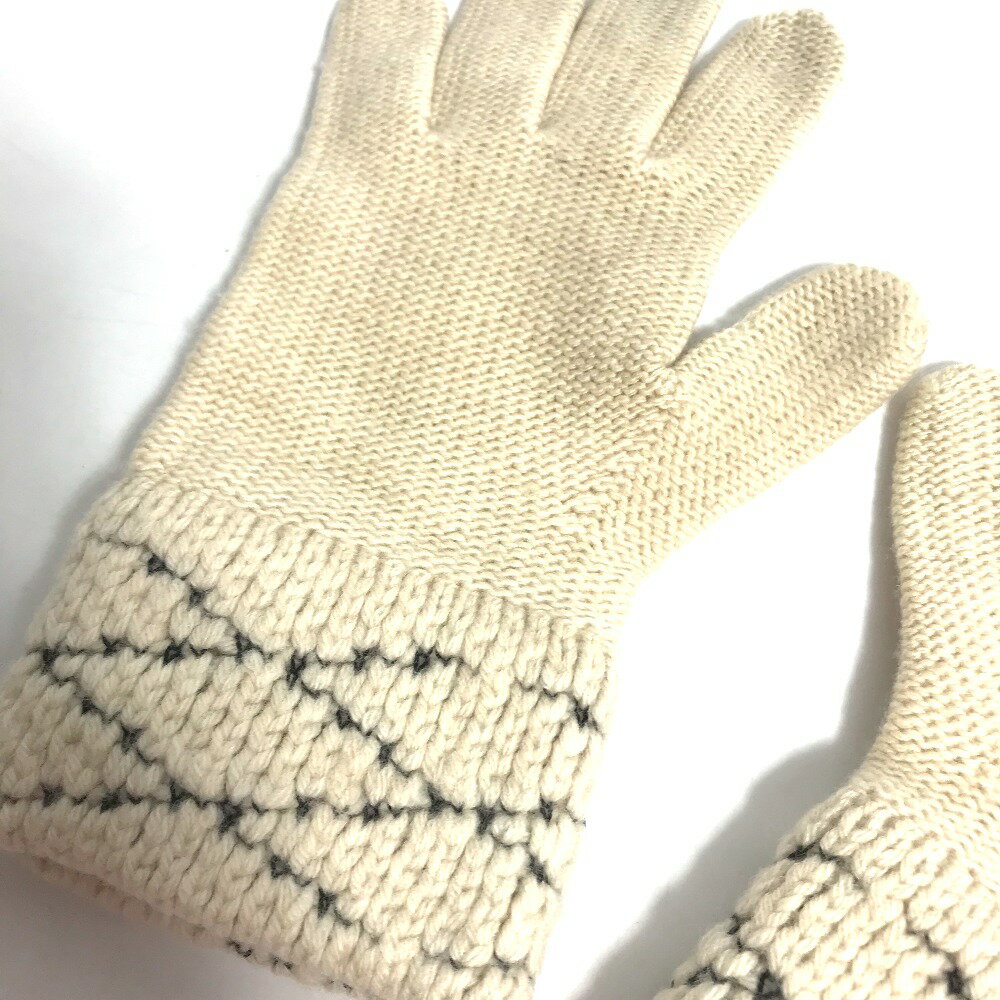 LOUIS VUITTON ルイヴィトン M58363 ゴン・マルタージュ グローブ 手袋 ウール /カシミヤ レディース ベージュ 【中古】