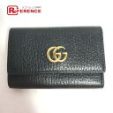 GUCCI グッチ 456118 GGマーモント 6連 鍵 キーケース レザー レディース ブラック 【中古】