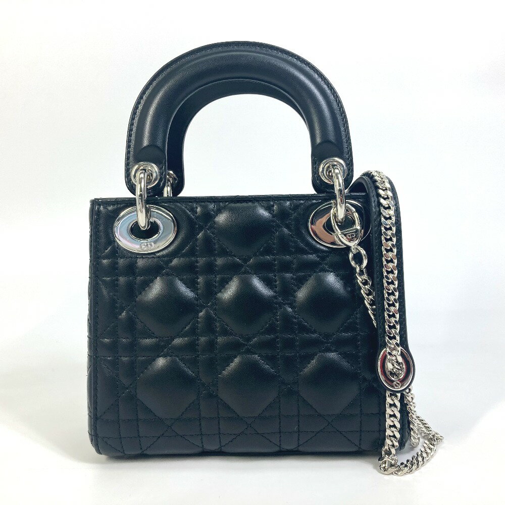 Dior ディオール レディディオール Ladydior カナージュ ミニ カバン 2WAYバッグ ...
