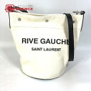 SAINT LAURENT PARIS サンローランパリ 669299 リブ ゴージュ カバン ショルダーバッグ キャンバス/レザー レディース ナチュラル/ブ...