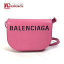 BALENCIAGA バレンシアガ 550639 ヴィル ディ ポシェット 斜め掛け カバン ショルダーバッグ レザー レディース ピンク 【中古】