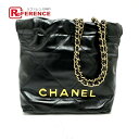 CHANEL シャネル AS3980 ココマーク CHANEL22 ミニ 2WAY カバン ショルダーバッグ カーフスキン レディース ブラック 未使用 【中古...