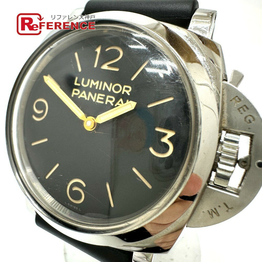 PANERAI パネライ PAM00372 前期 ルミノール 1950 3デイズ 手巻き 腕時計 SS /ラバーベルト メンズ シルバー 【中古】