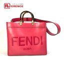 FENDI フェンディ 8BH386 ショルダーバッグ サンシャインショッパー 2WAY カバン トートバッグ レザー レディース ピンク 【中古】