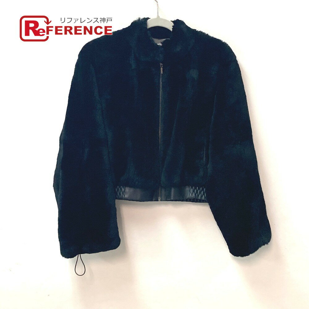 Sov. DOUBLE STANDARD CLOTHING ソブ ダブルスタンダード クロージング コート ジップアップ アパレル アウター 長袖 ジャケット レザーコート ファーコート ファー /ポリエステル レディース ブラック 【中古】