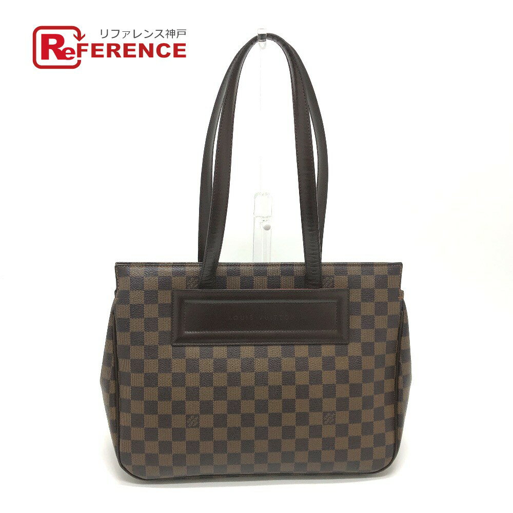 LOUIS VUITTON ルイヴィトン N51123 ダミエ パリオリPM ショルダーバッグ 肩掛け トートバッグ ダミエキャンバス レディース ブラウン 【中古】