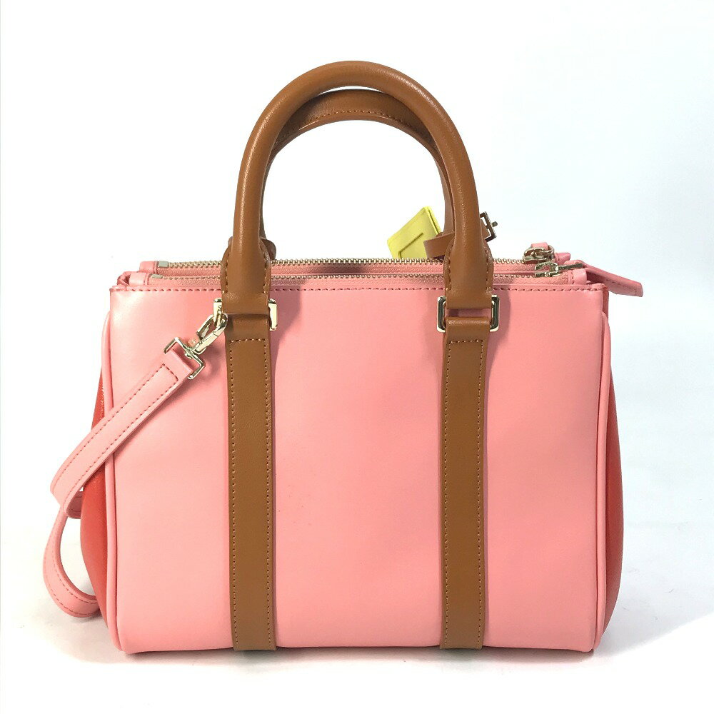 PAUL SMITH COLLECTION ポールスミスコレクション カバン バイカラー トートバッグ 2WAYショルダーバッグ ハンドバッグ レザー レディース ピンク 【中古】