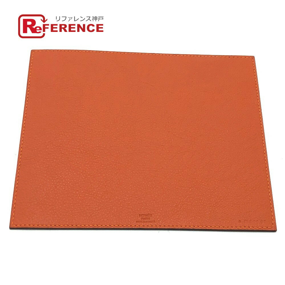 HERMES エルメス リバーシブル マウスパッド バイカラー マウスパッド エバーカラー レディース エトゥープ/オレンジ オレンジ/グレー系 未使用 【中古】のサムネイル