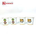 LOUIS VUITTON ルイヴィトン GI0730 LV スクエアード NIGOコラボ セット4 ゴブレ カップ グラス 食器 インテリア コップ 4つセッ...