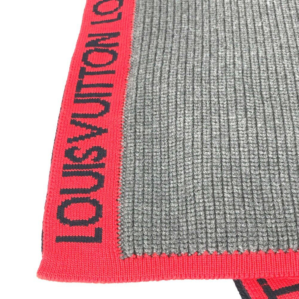 LOUIS VUITTON ルイヴィトン M71255 エシャルプ LVジェネレーション マフラー ウール メンズ グレー 【中古】