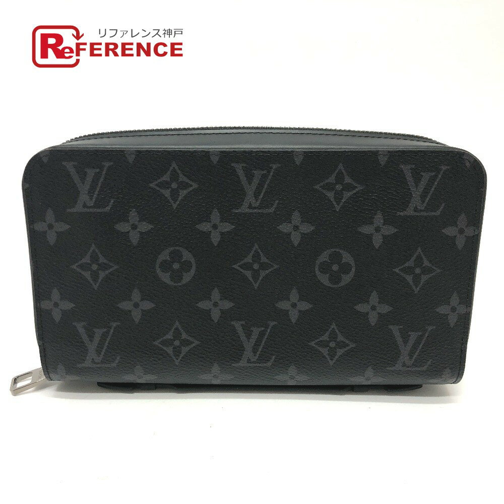 LOUIS VUITTON ルイヴィトン M61698 モノグラムエクリプス ジッピーXL ハンドバッグ トラベルケース 長財布 モノグラムエクリプスキャンバス メンズ ブラック 【中古】