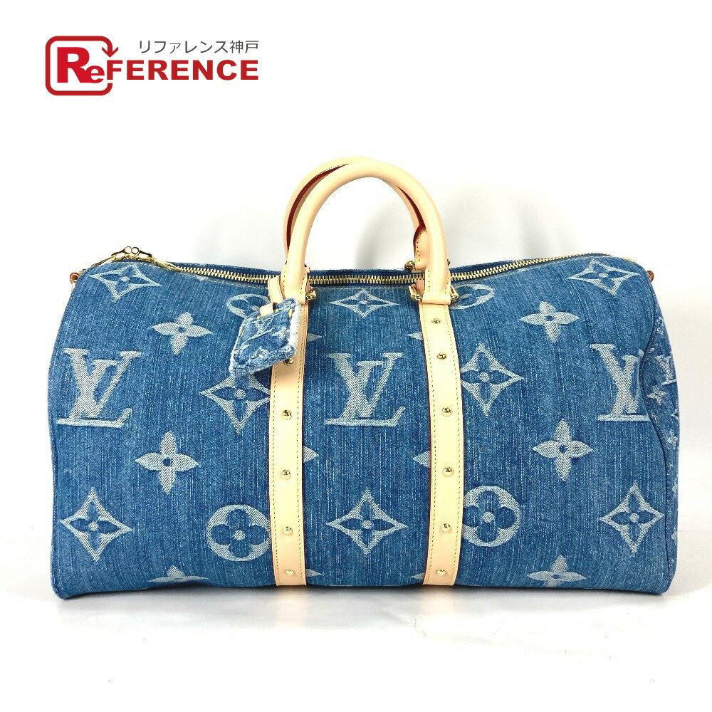 LOUIS VUITTON ルイヴィトン M24315 新作 LV リミックス キーポル・バンドリエール 45 ボストンバッグ モノグラムデニム レディース ブルーデニム ブルー 【新品】