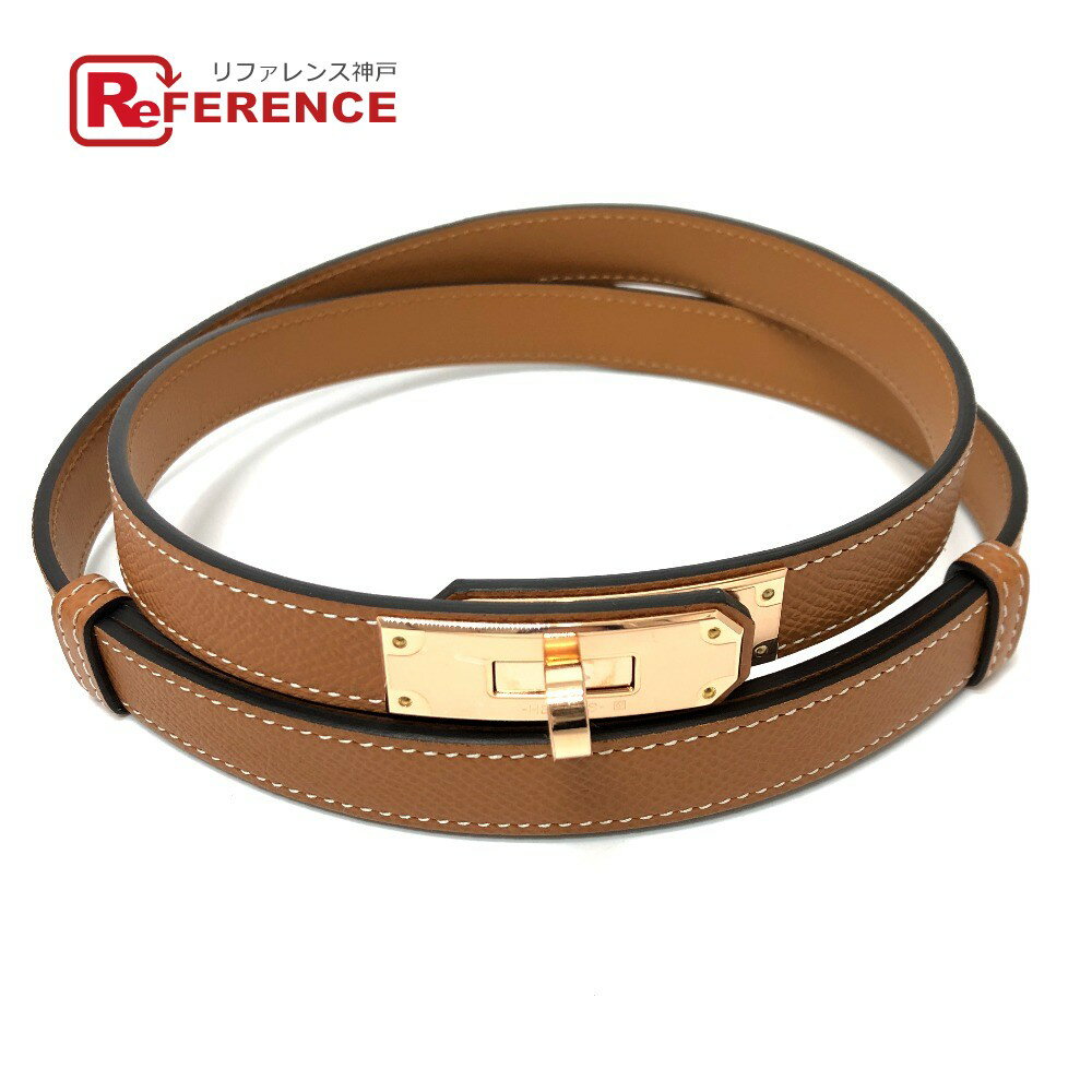 HERMES エルメス ケリーベルト ケリー 18 ベルト ヴォーエプソン レディース ゴールド ブラウン 未使用 【中古】のサムネイル