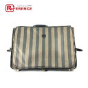 FENDI フェンディ カバン ガーメントバッグ ペカン トラベルバッグ 旅行バッグ トラベルケース PVC /レザー レディース ブラウン 【中古】
