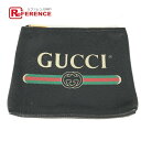 GUCCI グッチ 495665 ロゴ ポーチ カバン クラッチバッグ レザー レディース ブラック 【中古】