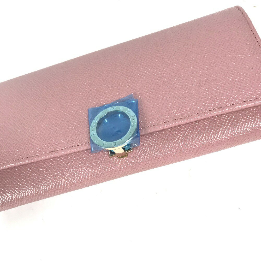 BVLGARI ブルガリ ロングウォレット ロゴクリップ 2つ折り 長財布 レザー レディー...