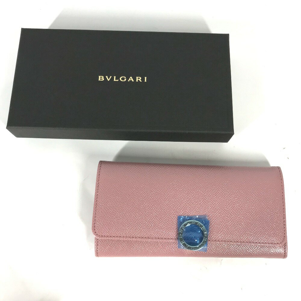BVLGARI ブルガリ ロングウォレット ロゴクリップ 2つ折り 長財布 レザー レディー...