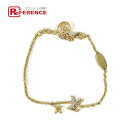 LOUIS VUITTON ルイヴィトン M00587 アクセサリー ラインストーン ブレスレット・LV アイコニック チェーン ブレスレット メタル レディース ゴールド 【中古】(4)