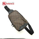LOUIS VUITTON ルイヴィトン M45897 モノグラムマカサー アヴェニュー スリングバッグ クロスボディ カバン ボディバッグ モノグラムマカサーキャンバス メンズ ブラウン 【中古】(4)