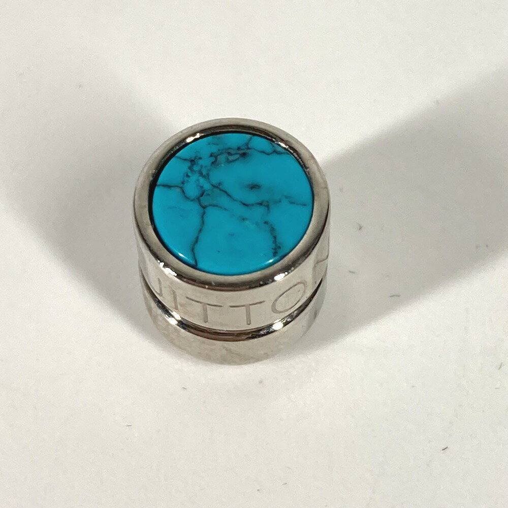 LOUIS VUITTON ルイヴィトン MP2360 ターコイズ ループピアス マグネットピアス アクセサリー ピアス メタル メンズ ブルー 【中古】