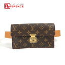 LOUIS VUITTON ルイヴィトン M44667 モノグラム Sロック ベルトポーチ PM ベルト付き ベルトバッグ ショルダーバッグ ウエストバッグ モノグラムキャンバス レディース ブラウン 新品同様 【中古】