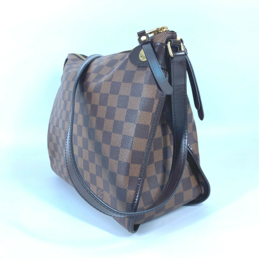 LOUIS VUITTON ルイヴィトン N41425 ダミエ ドゥオモ カバン 斜め掛け ショルダーバッグ ダミエキャンバス レディース エベヌ ブラウン 【中古】