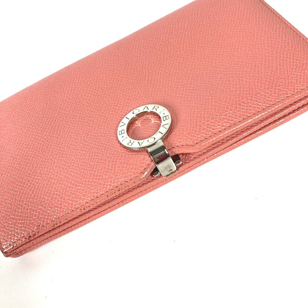 BVLGARI ブルガリ ブルガリブルガリ ロゴクリップ ロングウォレット 2つ折り 長財...