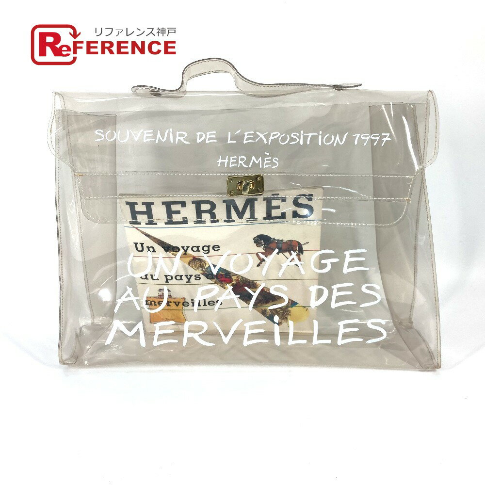 HERMES エルメス ビニールケリー トートバッグ カバン ハンドバッグ ビニール レディース クリア 【中古】のサムネイル